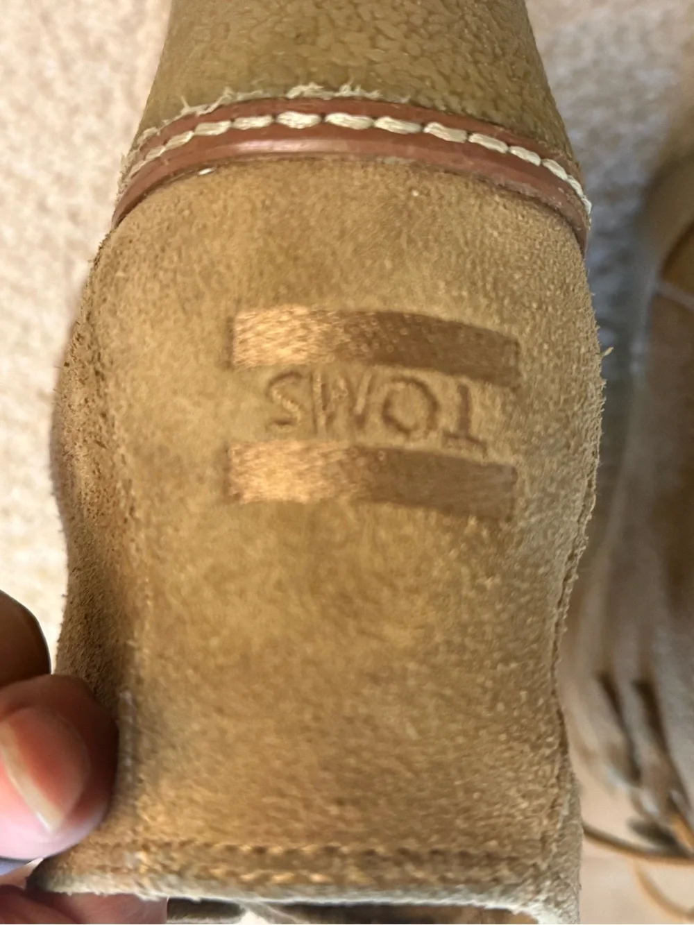 Toms  Desert Wedge Boot, size 6.5